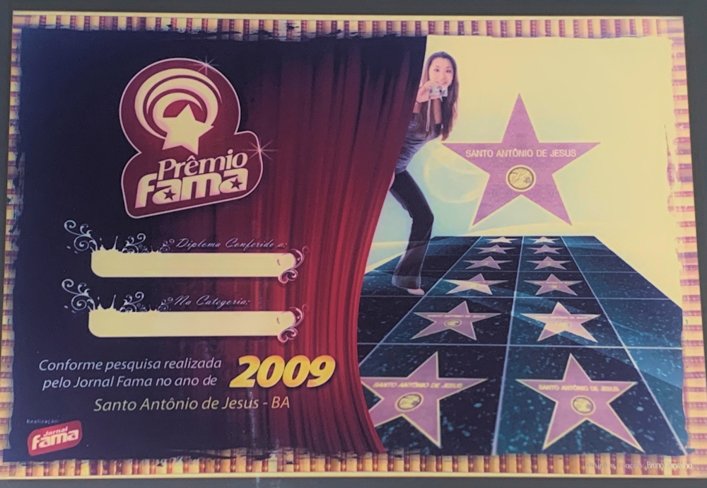 Certificado Prêmio Fama 2009